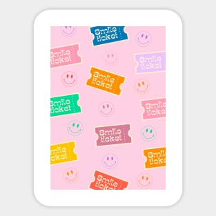 Smile Ticket Sticker